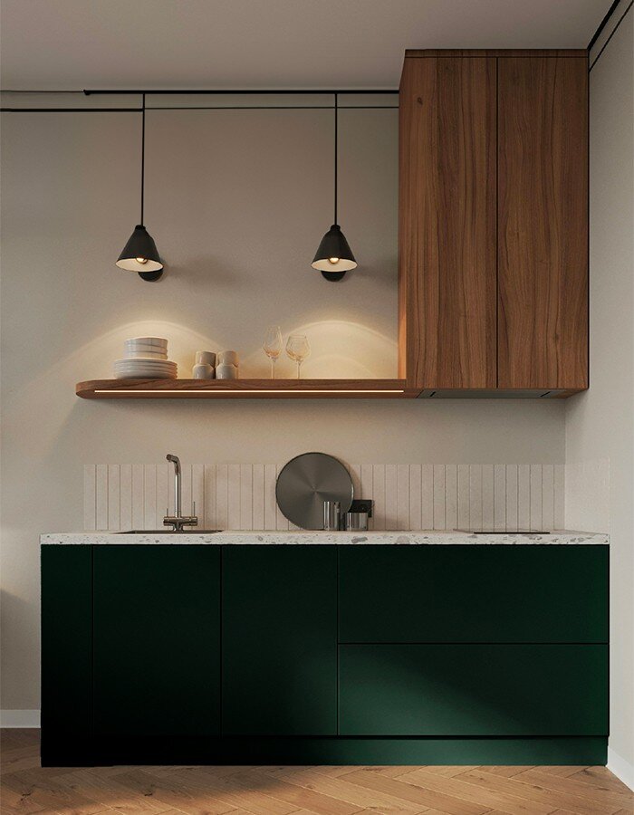 Cuisine moderne avec finitions soignées